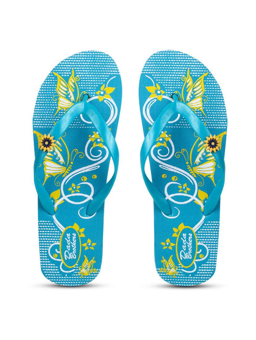 multi colored rubber slippers flip flops - 21099773 -  Standard Image - 2