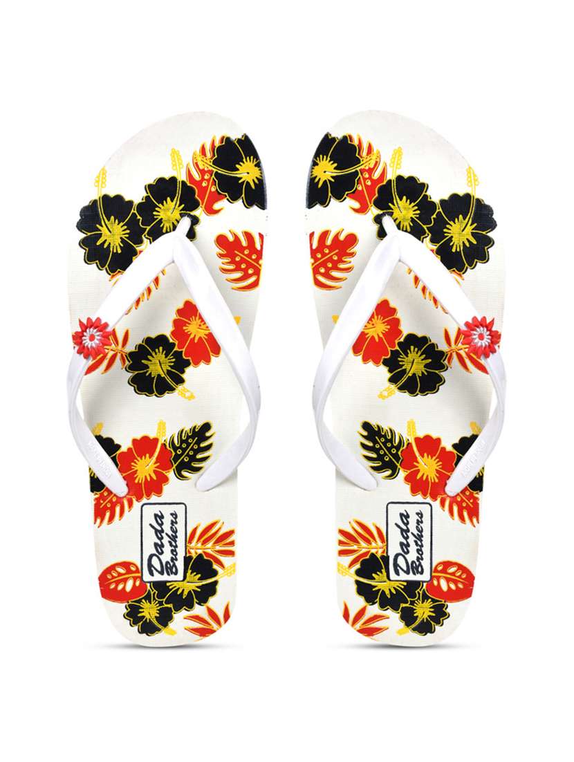 women printed slippers flip flop - 21099794 -  Standard Image - 2
