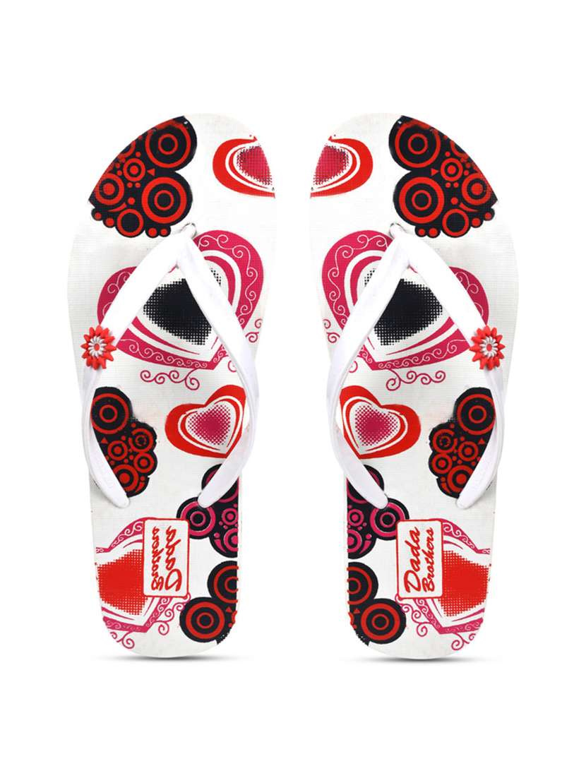 multi colored rubber slippers flip flops - 21099823 -  Standard Image - 2