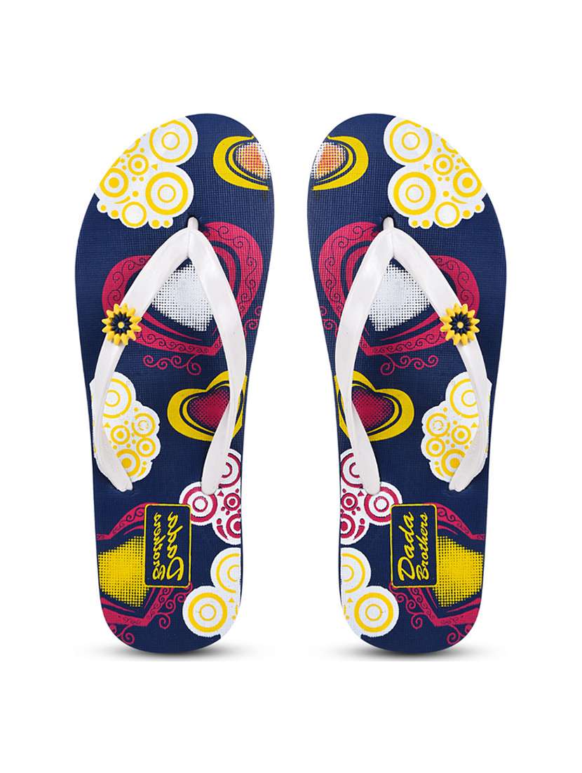 multi colored rubber slippers flip flops - 21099852 -  Standard Image - 2