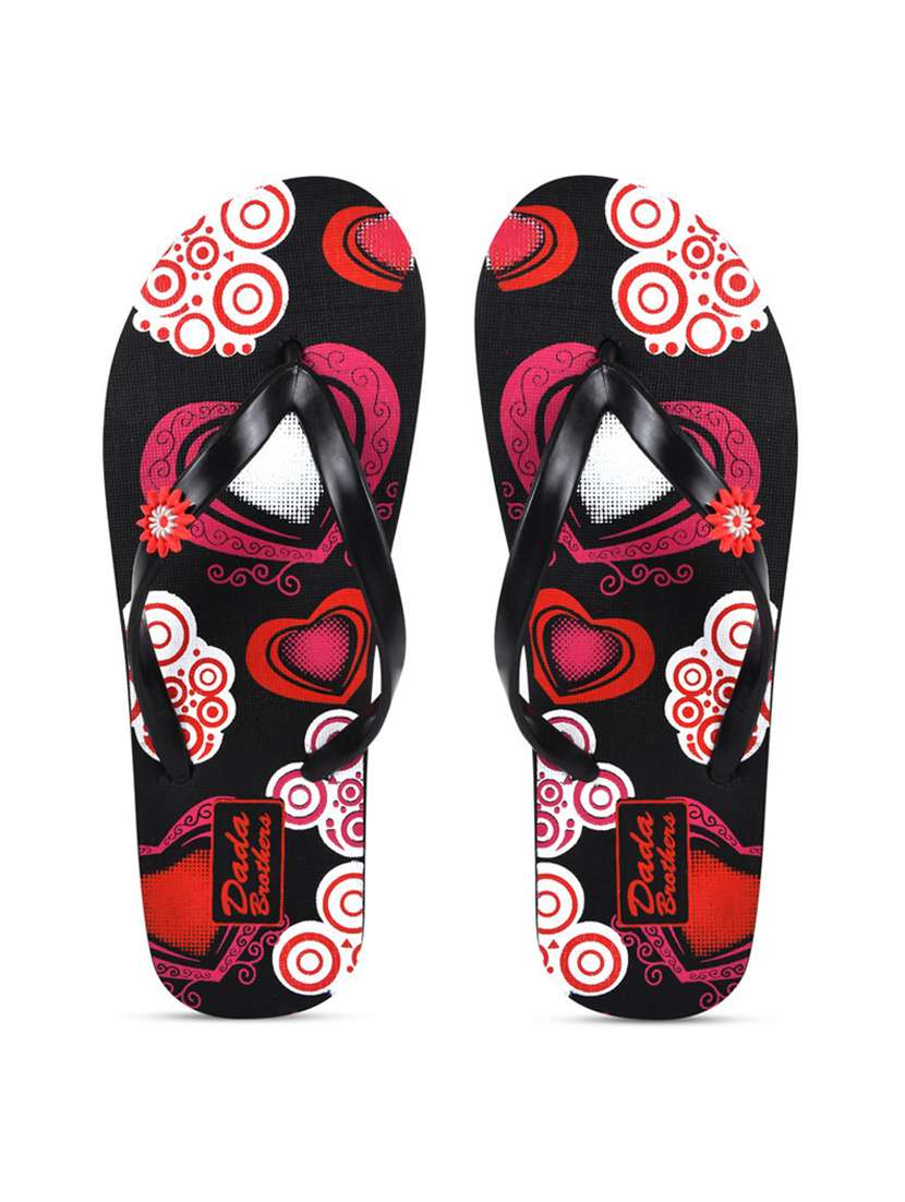 multicolored printed set of 2 slippers flip flop - 21099905 -  Standard Image - 2