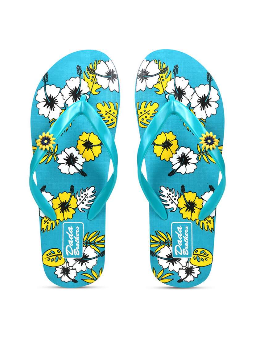 multi colored rubber slippers flip flops - 21099933 -  Standard Image - 2