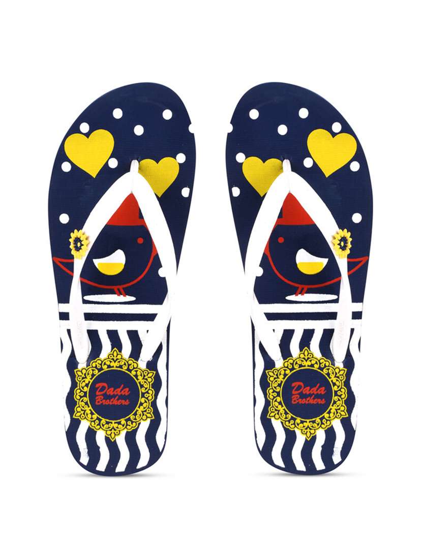 multicolored printed set of 2 slippers flip flop - 21099942 -  Standard Image - 2