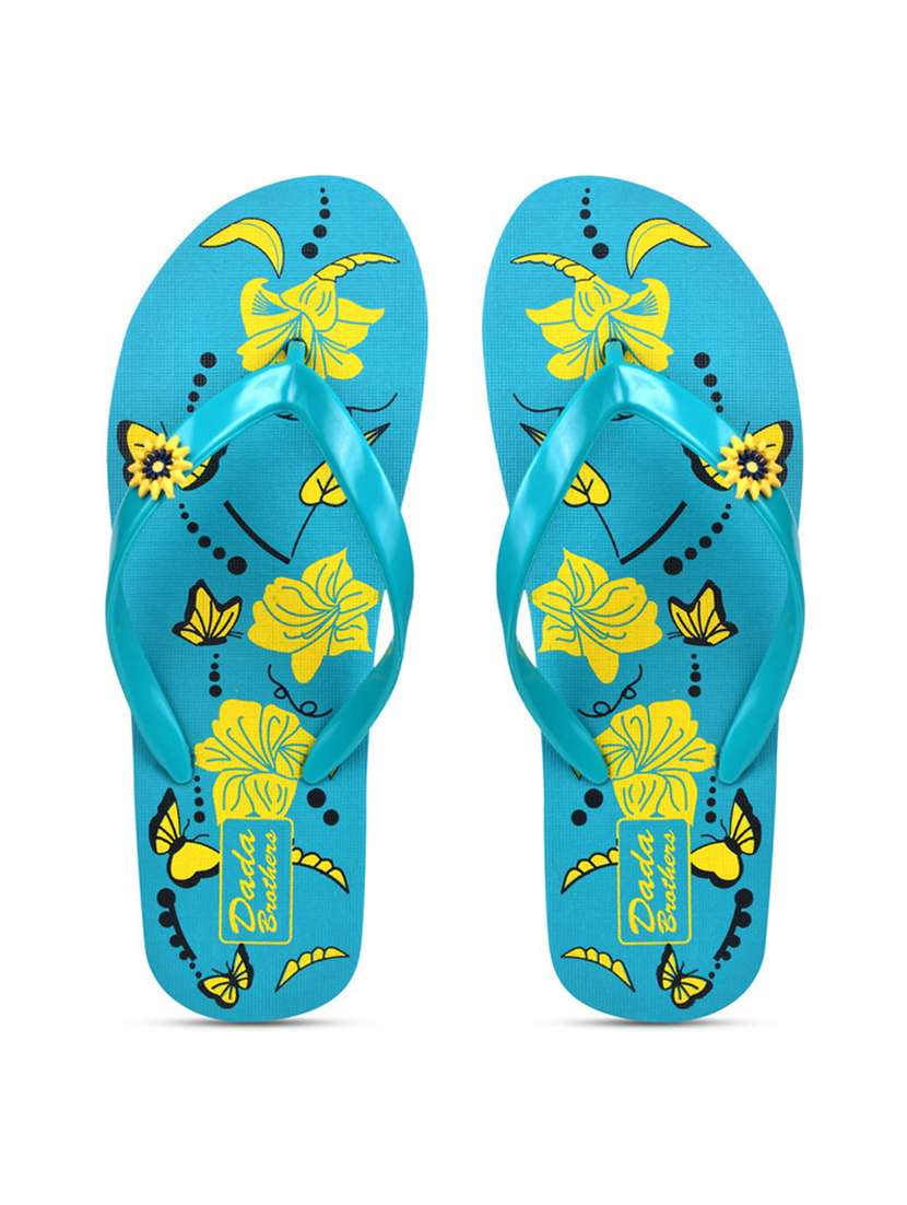 multicolored printed set of 2 slippers flip flop - 21099945 -  Standard Image - 2