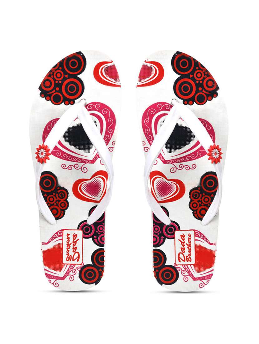 multicolored printed set of 2 slippers flip flop - 21099966 -  Standard Image - 2