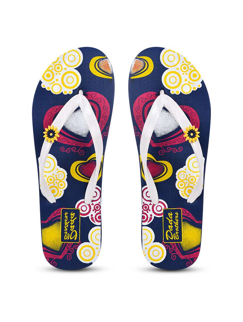 multicolored printed set of 2 slippers flip flop - 21099968 -  Standard Image - 2