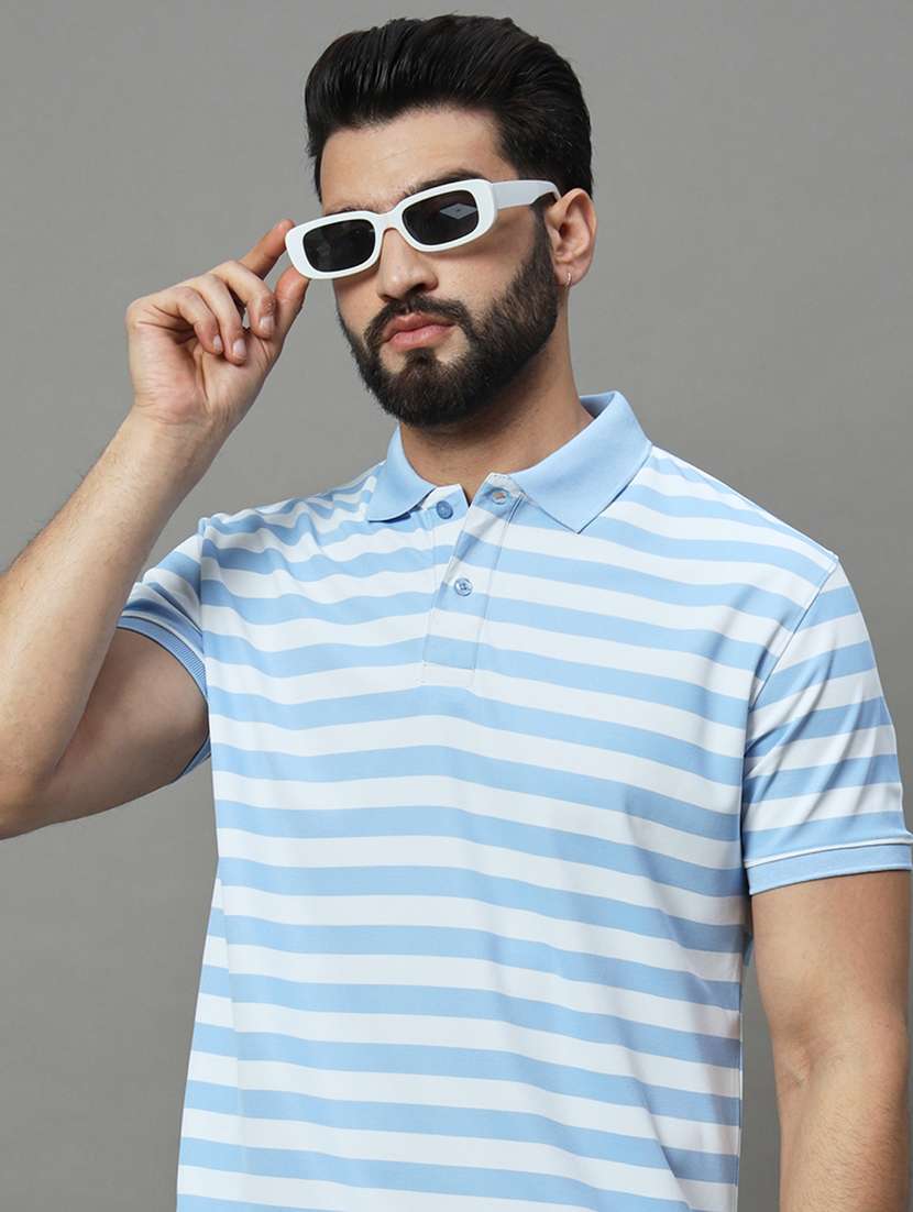 men striped polo t-shirt - 21102247 - Standard Image - 2