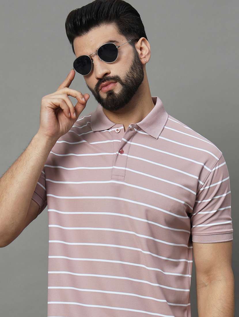 men striped polo t-shirt - 21102260 - Standard Image - 2