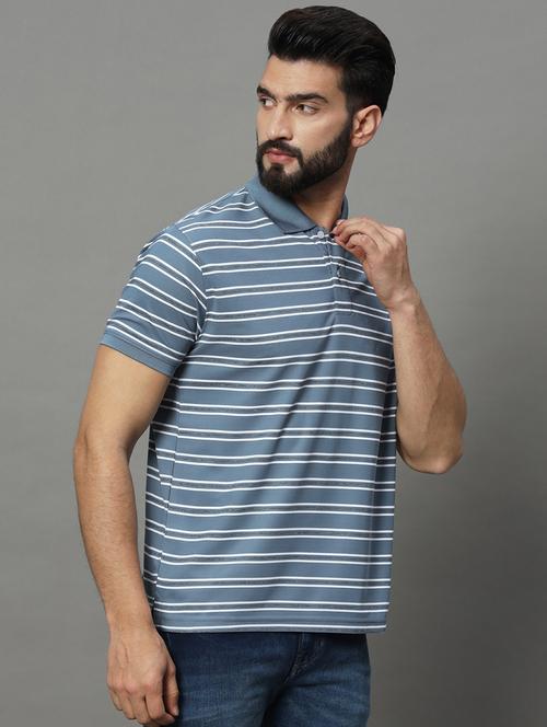 men striped polo t-shirt - 21102262 - Standard Image - 0
