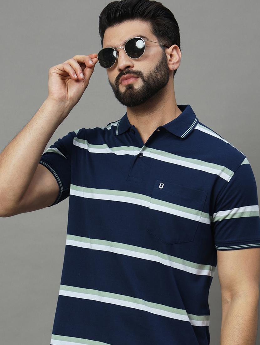 men striped polo t-shirt - 21102263 - Standard Image - 2