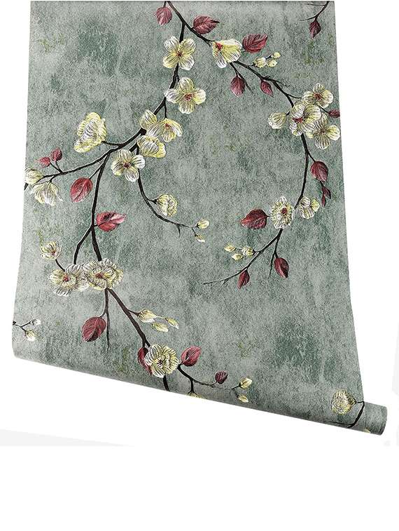 multi coloured floral printed wallpaper - 21102280 -  Standard Image - 2