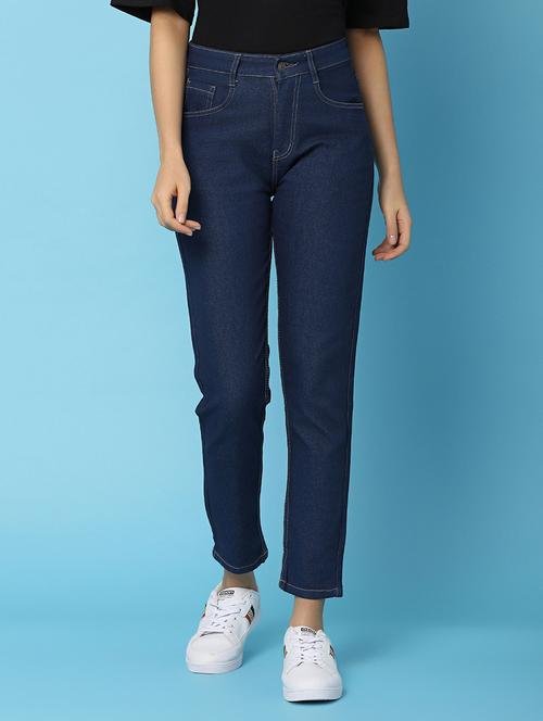 women solid high rise jean - 21102695 -  Standard Image - 0