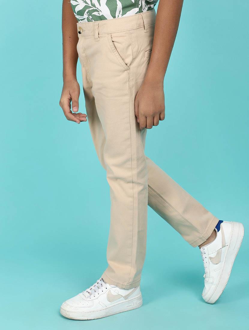 beige cotton chinos trouser - 21102840 - Standard Image - 2