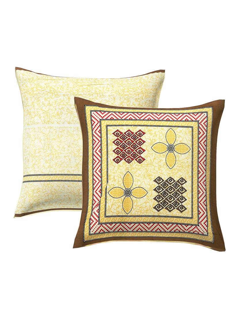 texstylers cotton printed jaipuri pack of 6 diwan cover set - 21103080 -  Standard Image - 2