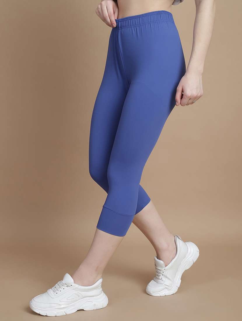 women mid-rise solid capri - 21103105 -  Standard Image - 2