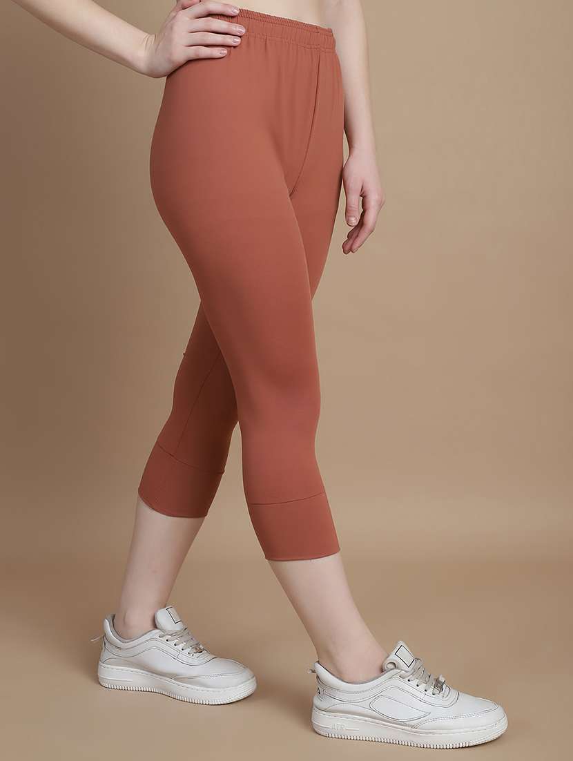 women mid-rise solid capri - 21103112 -  Standard Image - 2