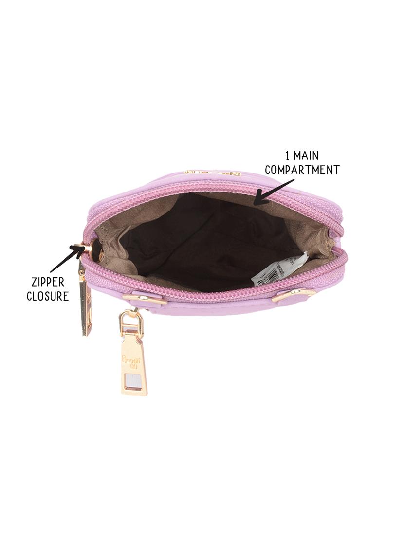 solid lavender detailed sling bag - 21103299 - Standard Image - 2