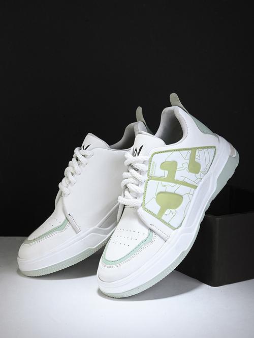 men white lace up sneaker - 21104034 -  Standard Image - 0