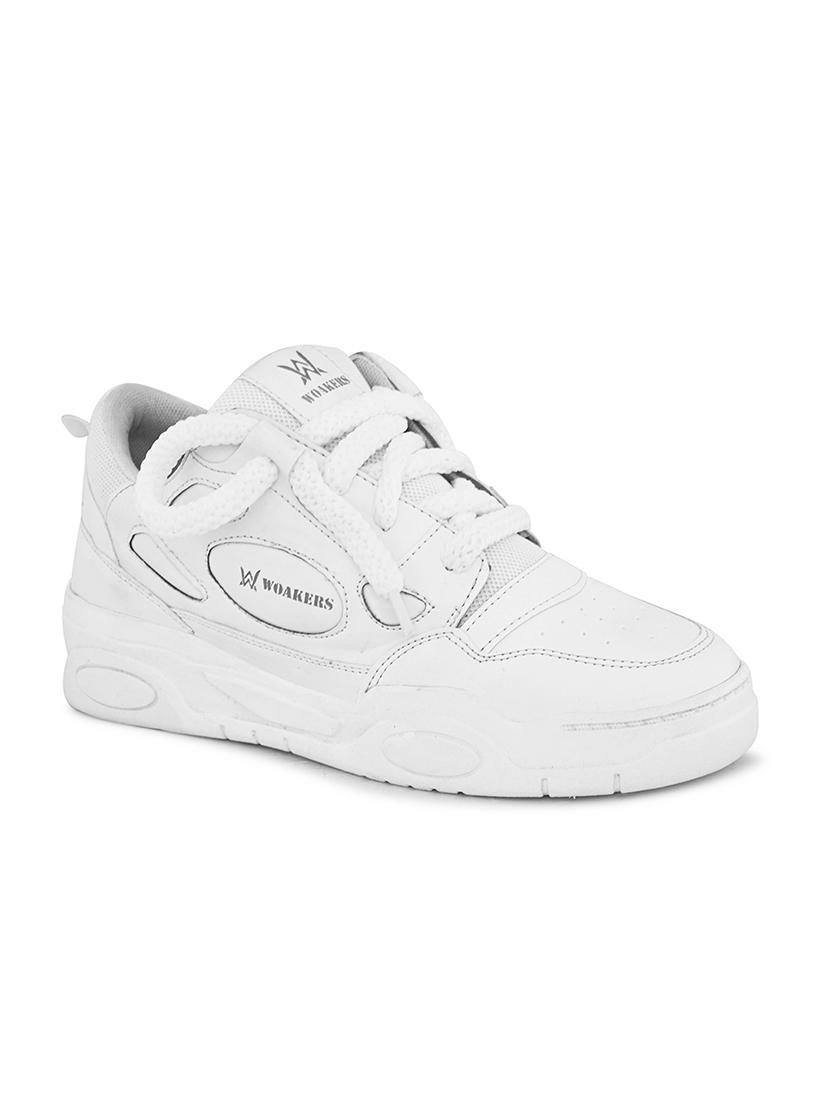 men solid lace up sneaker - 21104043 - Standard Image - 2