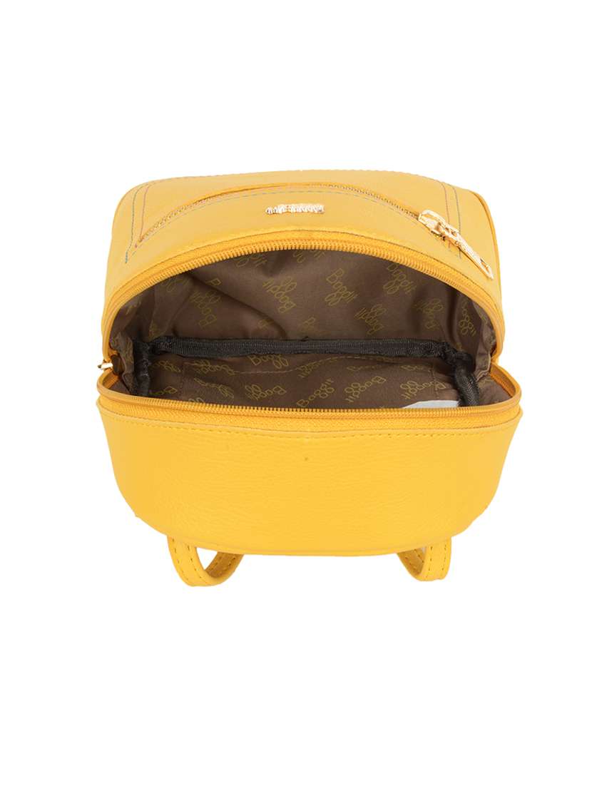 solid yellow detailed backpack - 21104082 -  Standard Image - 2
