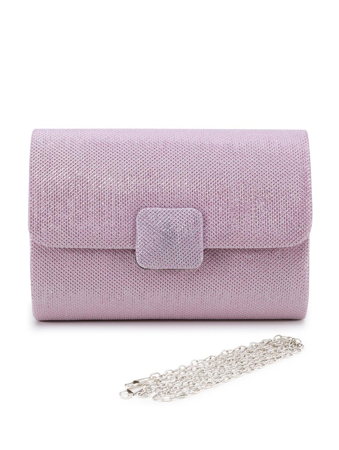 pink self design leather regular clutch - 21104086 - Zoom Image - 0