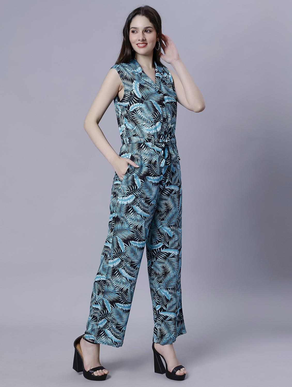 women lapel collar full length jumpsuit - 21104207 - Standard Image - 2
