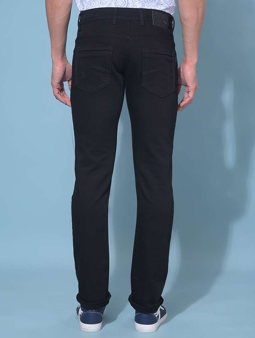 solid black slim fit jeans - 21108657 -  Standard Image - 2