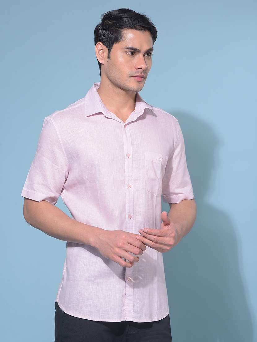 crimsoune club men's rosewater linen shirt - 21109012 - Standard Image - 2