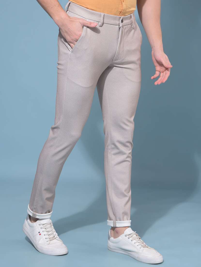 men mid rise chinos casual trouser - 21109521 -  Standard Image - 2