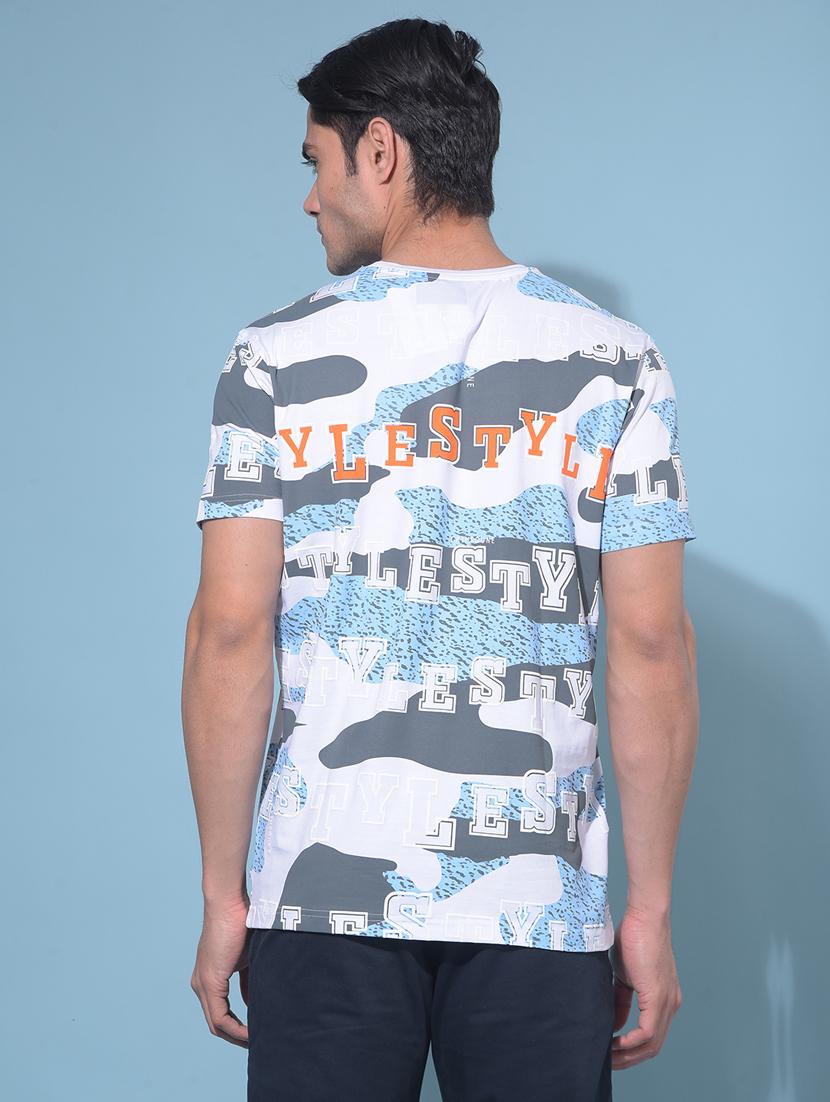 men round neck printed t-shirt - 21109759 - Standard Image - 2