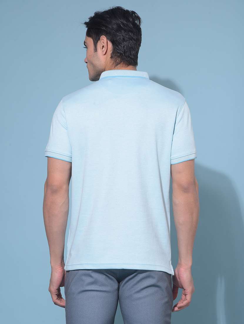 men mandarin neck solid t-shirt - 21109776 -  Standard Image - 2