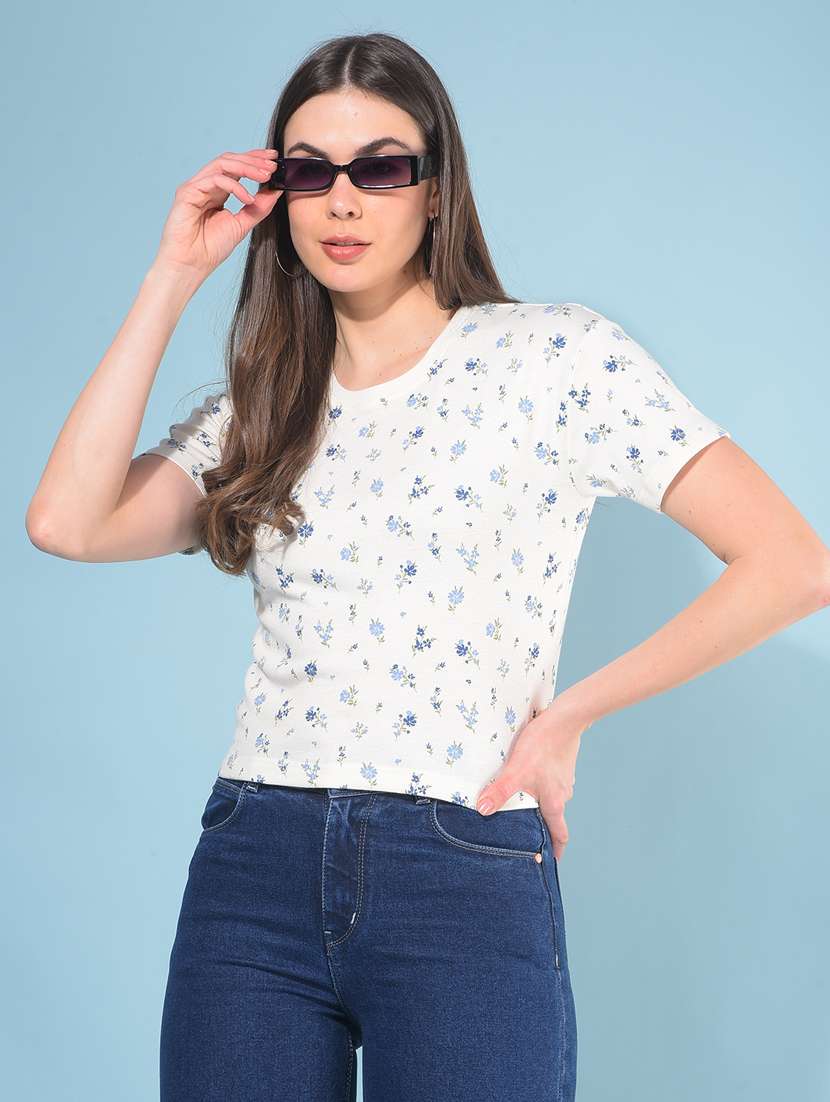 women short sleeves all over print t-shirt - 21111285 -  Standard Image - 2