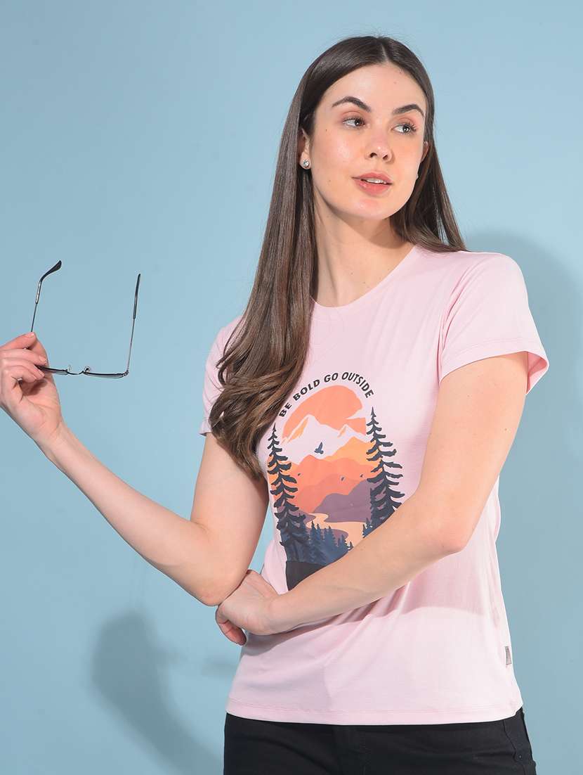 women short sleeves front t-shirt - 21111286 - Standard Image - 2
