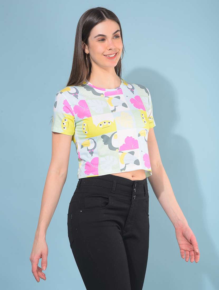 women short sleeves all over t-shirt - 21111292 -  Standard Image - 2