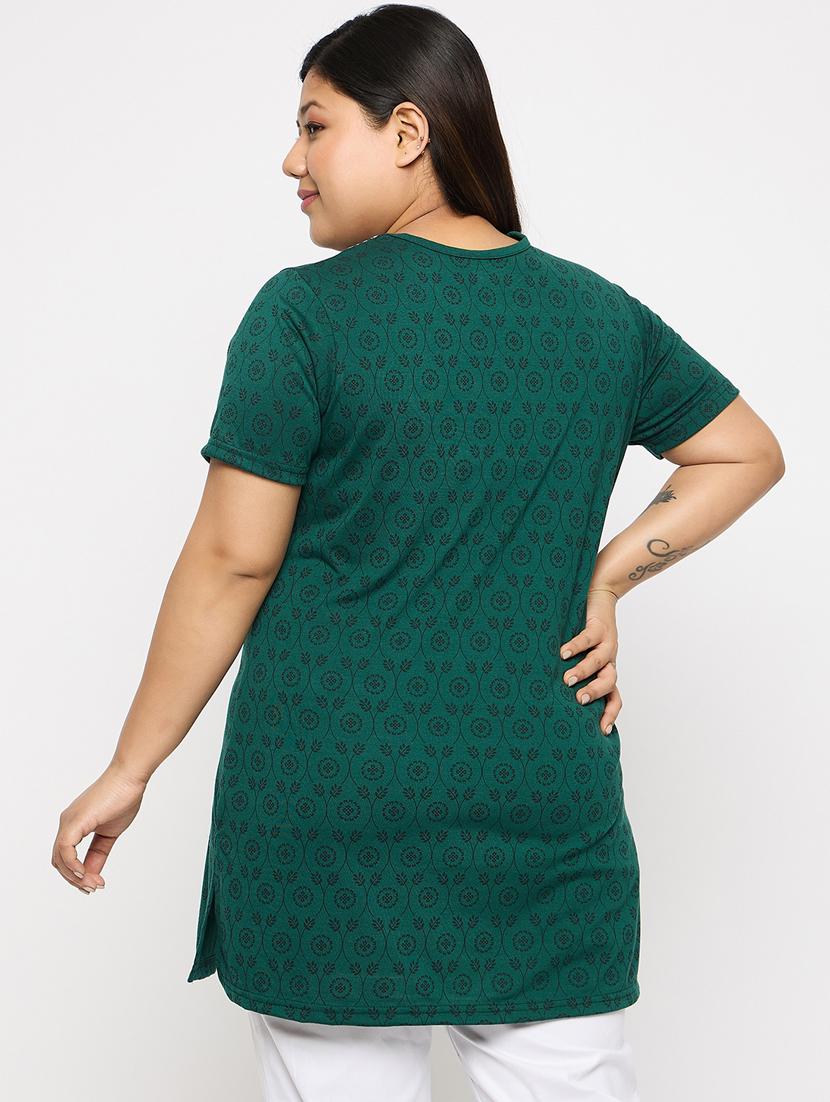 women printed short sleeve nightwear t-shirt - 21113278 - Standard Image - 2