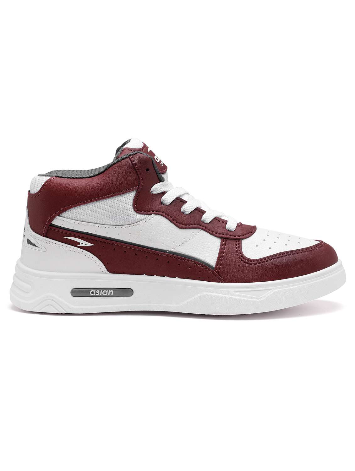 maroon lace up sneakers - 21113367 - Standard Image - 2