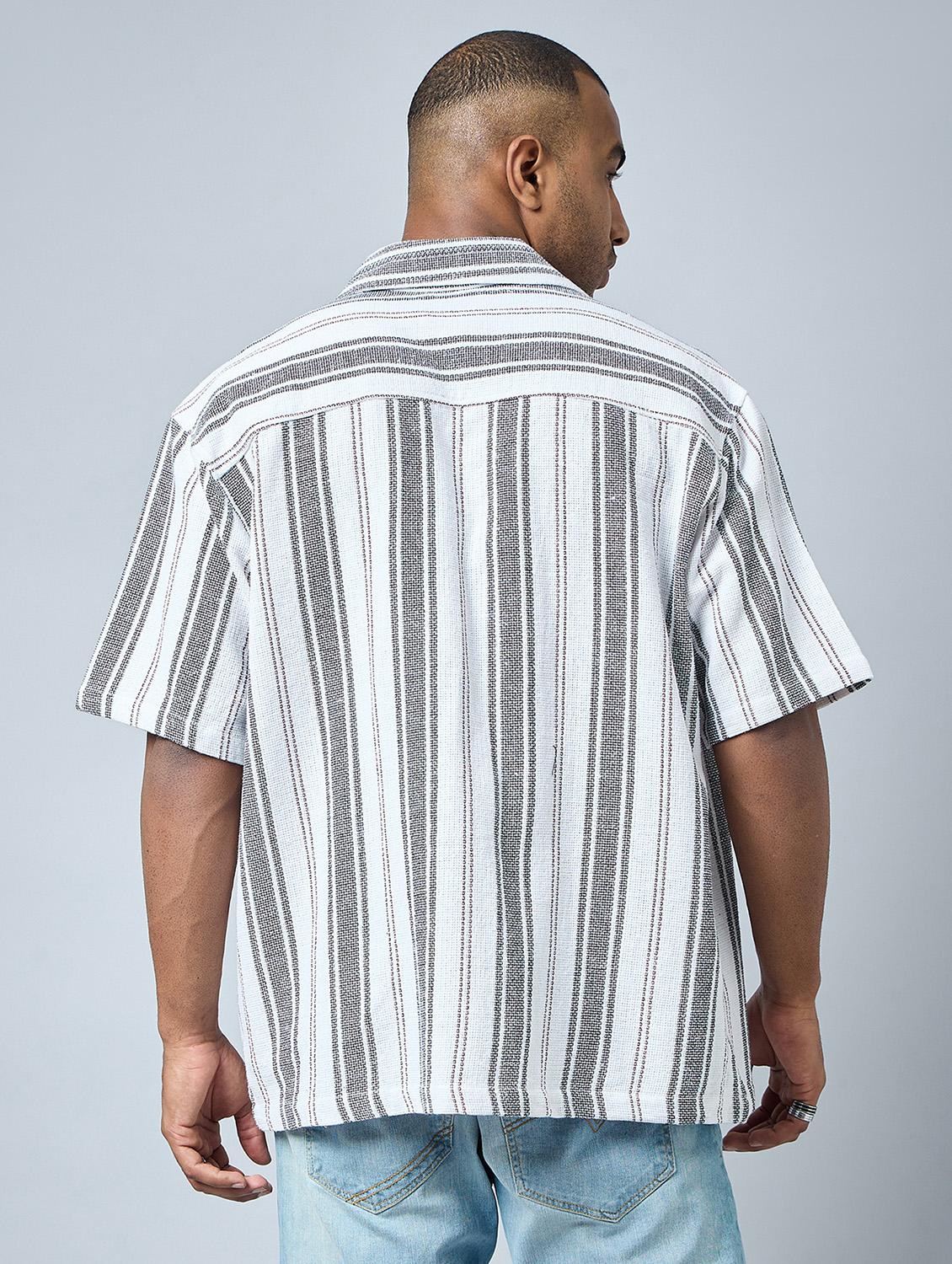 half sleeve oversized fit shirt - 21113439 - Standard Image - 2
