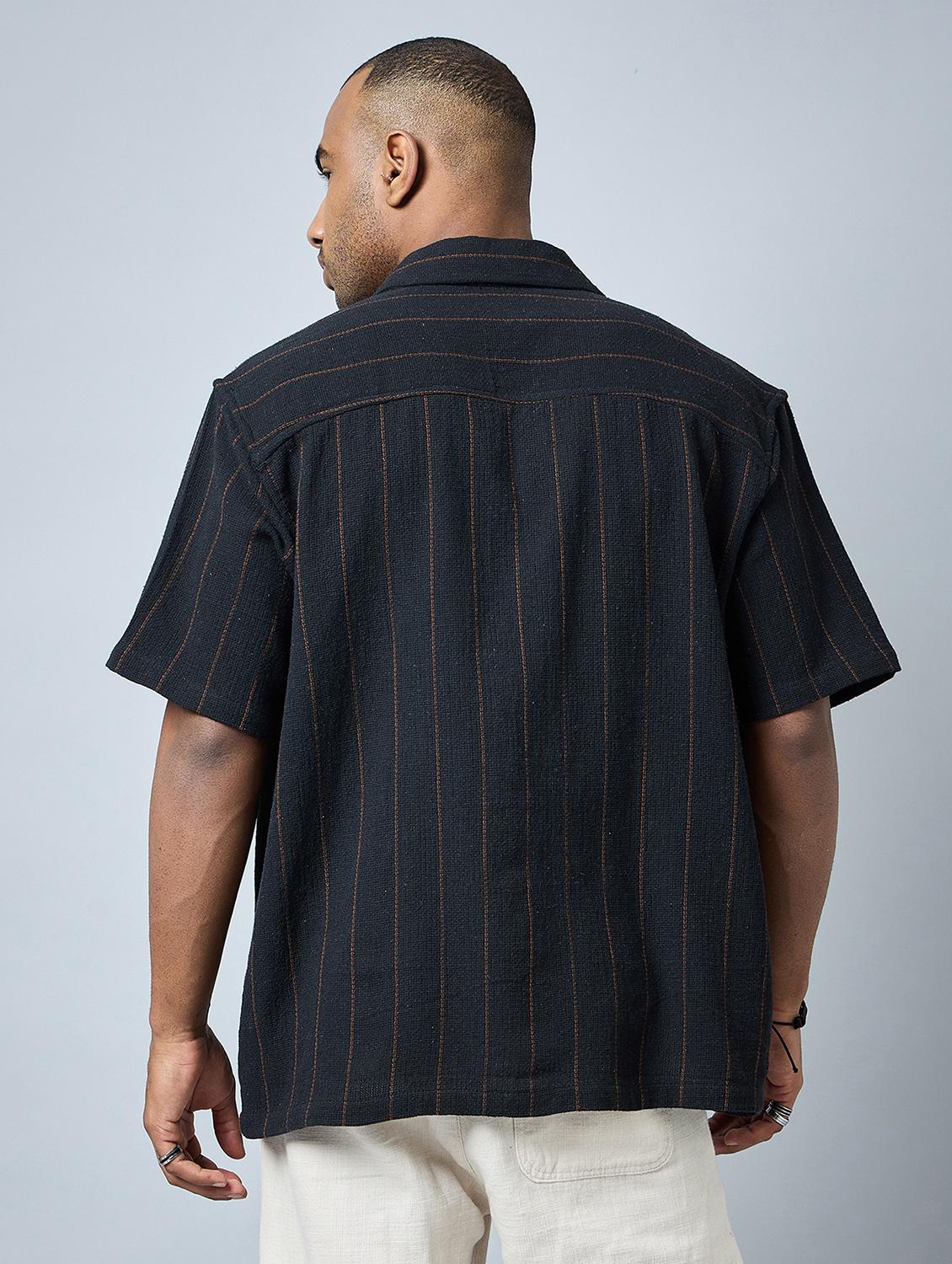 half sleeve oversized fit shirt - 21113440 - Standard Image - 2