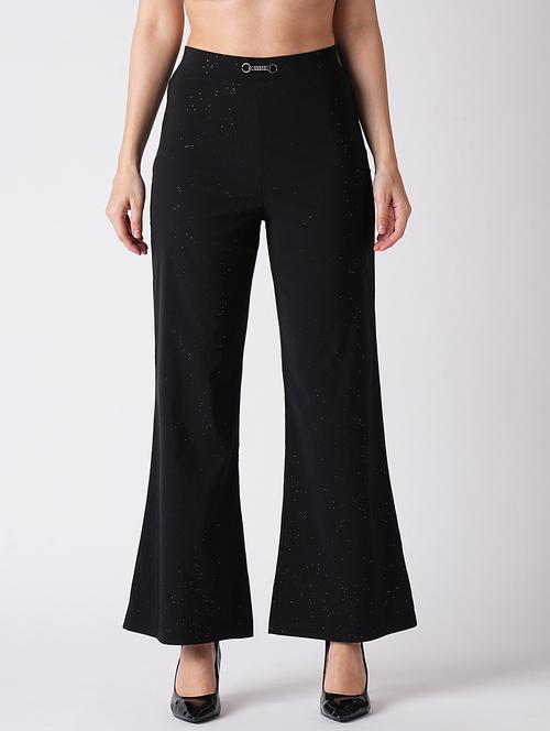 black rayon bootcut trouser - 21116239 -  Standard Image - 0