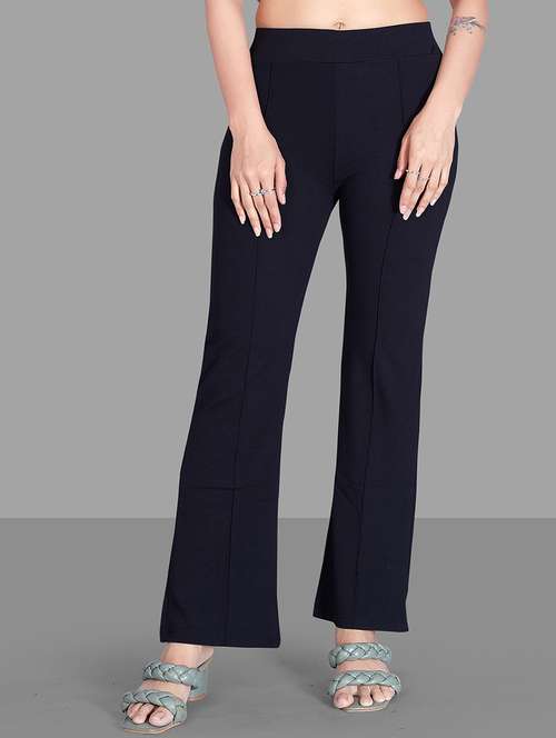 women mid-rise solid peg trouser - 21116396 -  Standard Image - 0