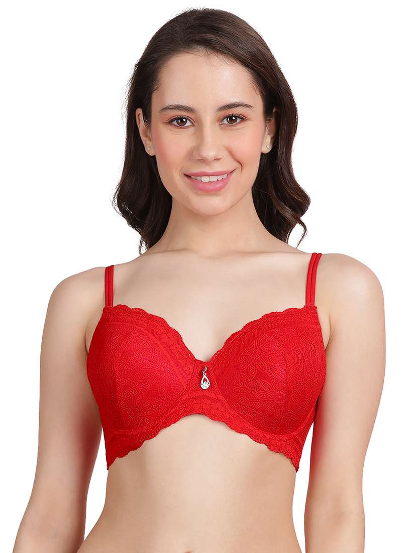 women lace detailed bra