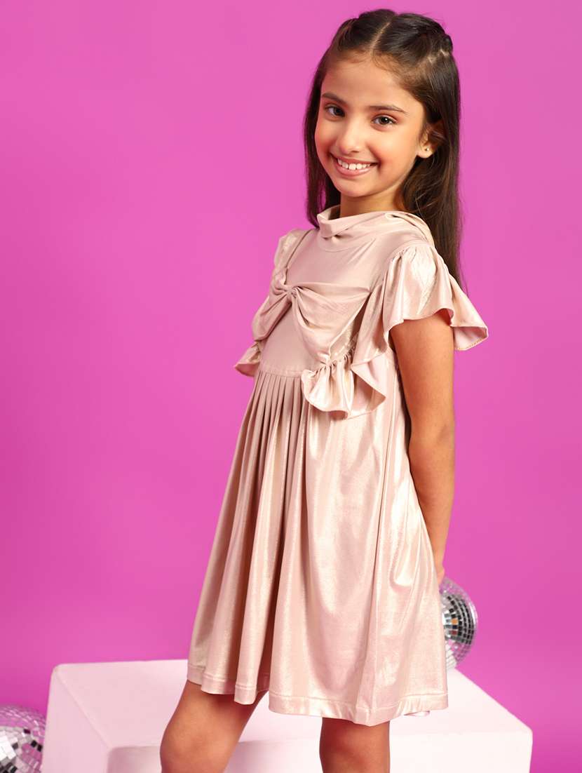 pink solid frock - 21128749 -  Standard Image - 2