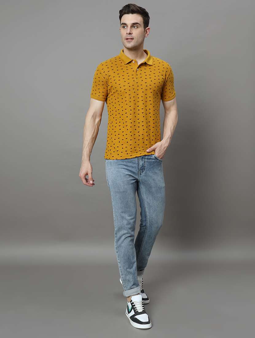 men printed polo t-shirt - 21128852 -  Standard Image - 2