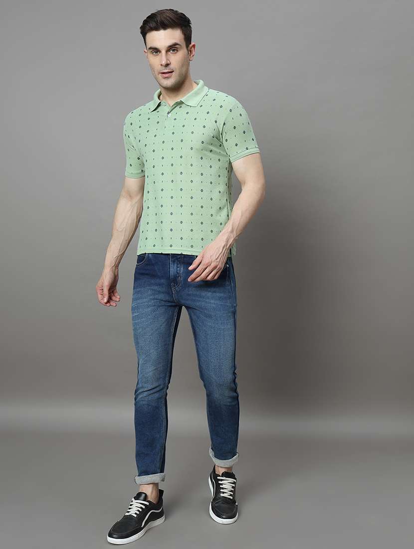 men printed polo t-shirt - 21128855 -  Standard Image - 2