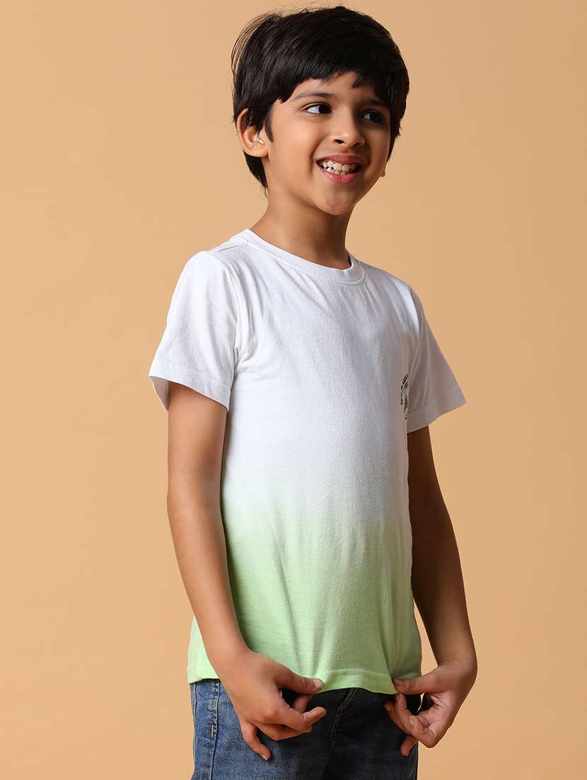 boys round neck graphic printed regular t-shirt - 21128899 -  Standard Image - 2