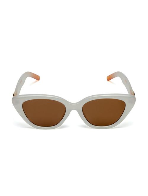 mespee eyewear | brown white cat eye|branded latest & stylish sunglasses |100% uv protected | women | large | msp 58041 c6 - 21128968 -  Standard Image - 0