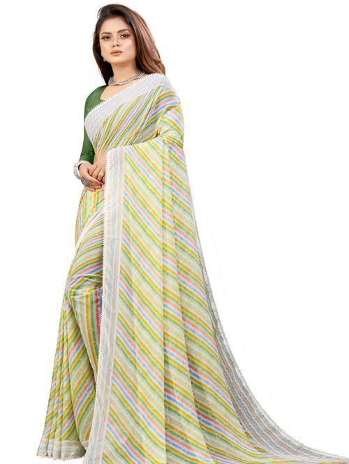 women printed saree with blouse - 21130208 - Standard Image - 0