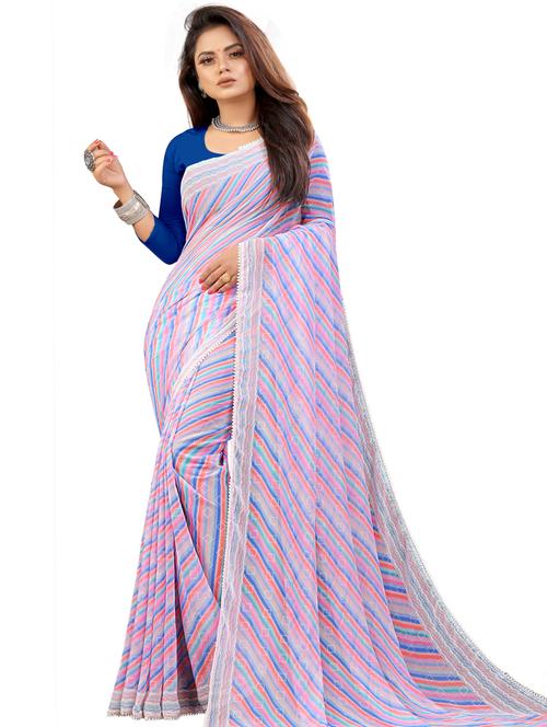 women printed saree with blouse - 21130211 -  Standard Image - 0