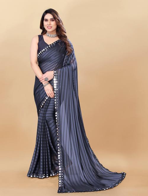 women printed saree with blouse - 21130241 - Standard Image - 0