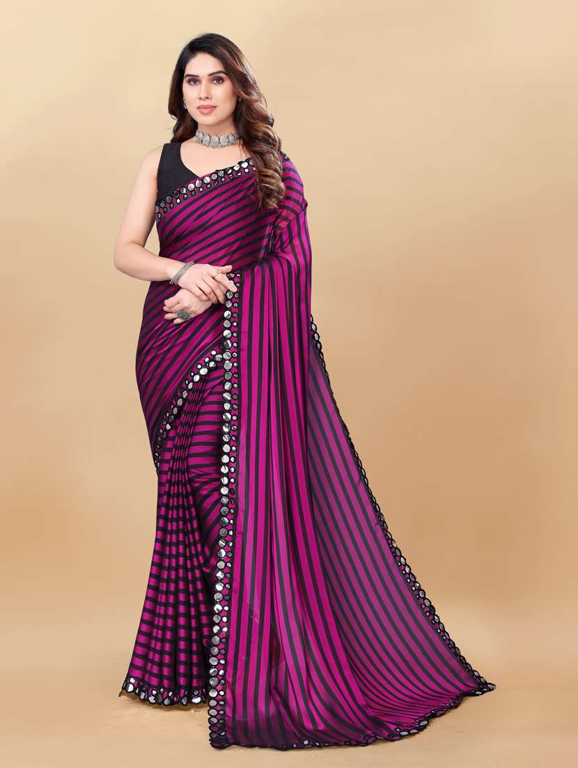 women printed saree with blouse - 21130242 - Zoom Image - 0